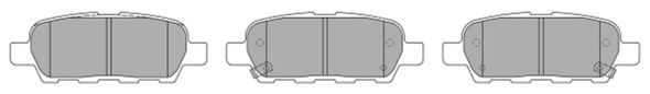 FREMAX Комплект тормозных колодок, дисковый тормоз FBP-1545