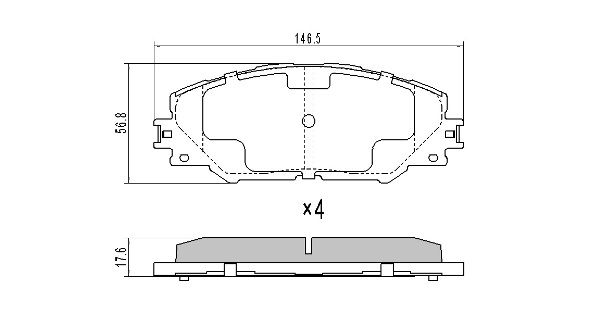 FREMAX Комплект тормозных колодок, дисковый тормоз FBP-1568