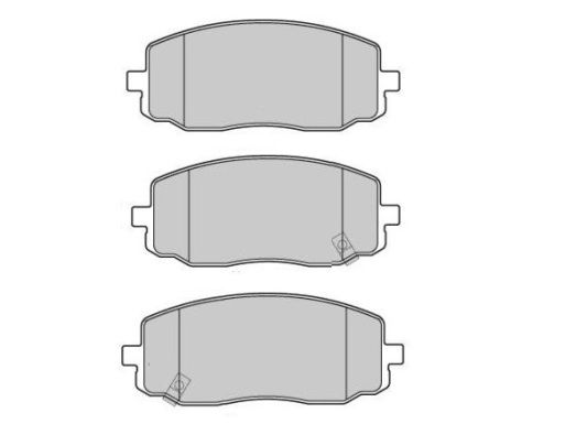 FREMAX Комплект тормозных колодок, дисковый тормоз FBP-1655