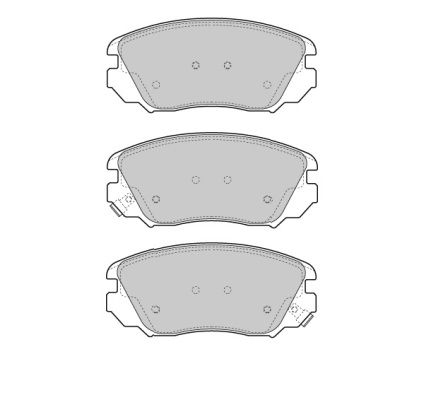 FREMAX Комплект тормозных колодок, дисковый тормоз FBP-1659