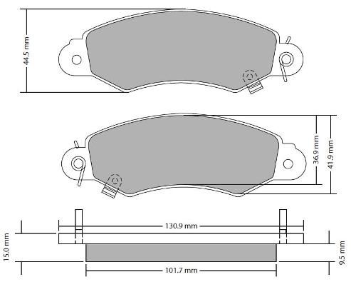 FREMAX Комплект тормозных колодок, дисковый тормоз FBP-1732