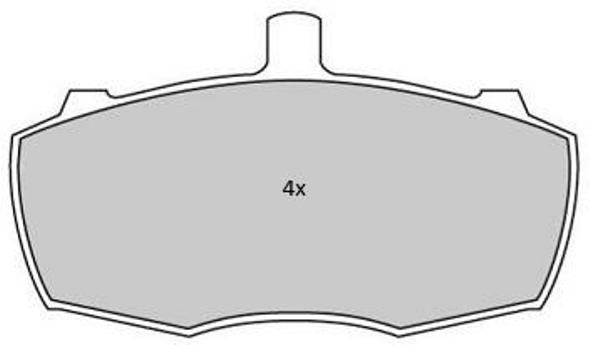 FREMAX Комплект тормозных колодок, дисковый тормоз FBP-1750