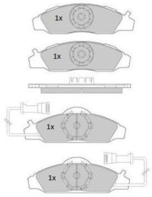 FREMAX Комплект тормозных колодок, дисковый тормоз FBP-1757