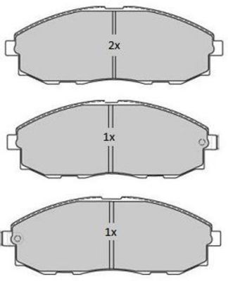 FREMAX Комплект тормозных колодок, дисковый тормоз FBP-1758