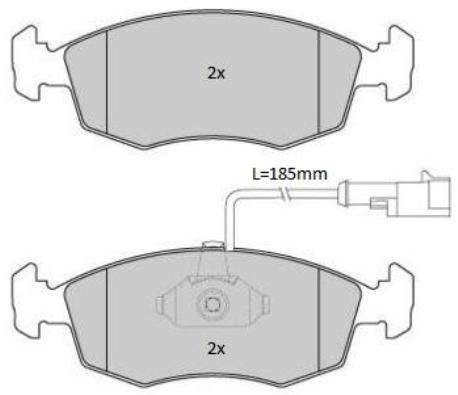 FREMAX Комплект тормозных колодок, дисковый тормоз FBP-1784