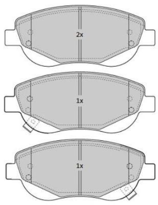 FREMAX Комплект тормозных колодок, дисковый тормоз FBP-1835