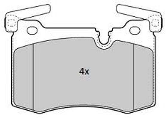 FREMAX Комплект тормозных колодок, дисковый тормоз FBP-1847