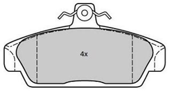 FREMAX Комплект тормозных колодок, дисковый тормоз FBP-1851