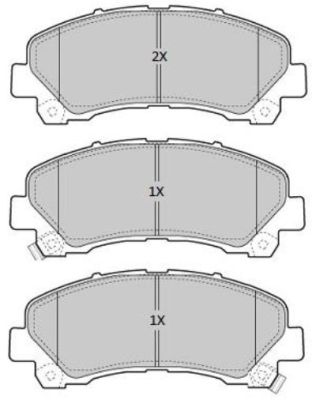 FREMAX Комплект тормозных колодок, дисковый тормоз FBP-1885