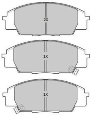 FREMAX Комплект тормозных колодок, дисковый тормоз FBP-1900