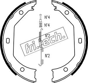 FRI.TECH. Комплект тормозных колодок, стояночная тормозная с 1019.027K