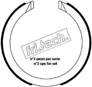 FRI.TECH. Bremžu loku kompl., Stāvbremze 1027.008