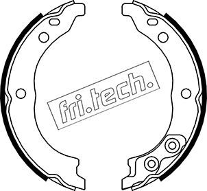 FRI.TECH. Bremžu loku kompl., Stāvbremze 1034.113K