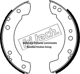 FRI.TECH. Комплект тормозных колодок 1040.093