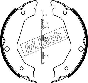 FRI.TECH. Комплект тормозных колодок, стояночная тормозная с 1049.162K