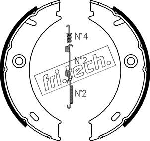 FRI.TECH. Bremžu loku kompl., Stāvbremze 1052.127K