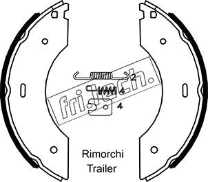 FRI.TECH. Комплект тормозных колодок 1053.009