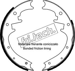 FRI.TECH. Bremžu loku komplekts 1088.233