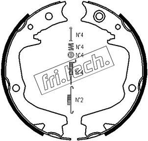 FRI.TECH. Bremžu loku kompl., Stāvbremze 1110.337K