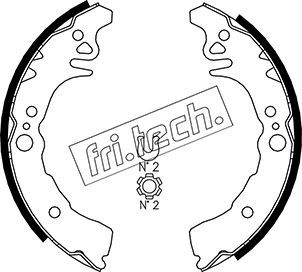 FRI.TECH. Комплект тормозных колодок 1115.305