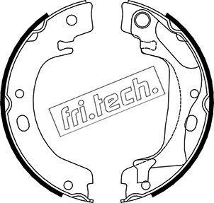 FRI.TECH. Комплект тормозных колодок, стояночная тормозная с 1115.318