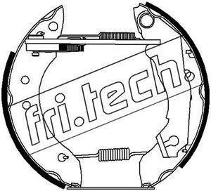 FRI.TECH. Комплект тормозных колодок 16007