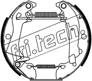 FRI.TECH. Комплект тормозных колодок 16016