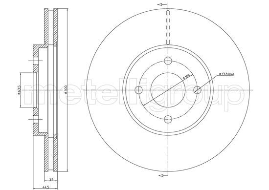 FRI.TECH. Bremžu diski BD1004