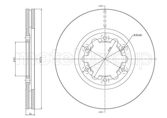 FRI.TECH. Тормозной диск BD1038