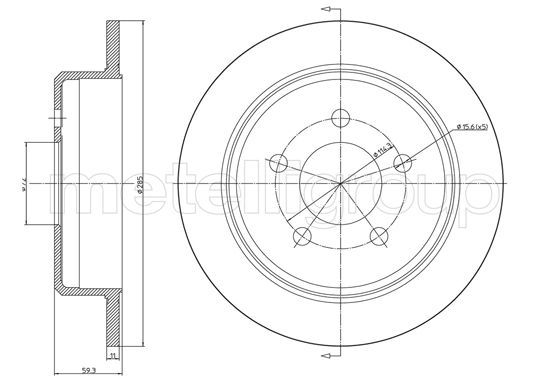 FRI.TECH. Тормозной диск BD1117