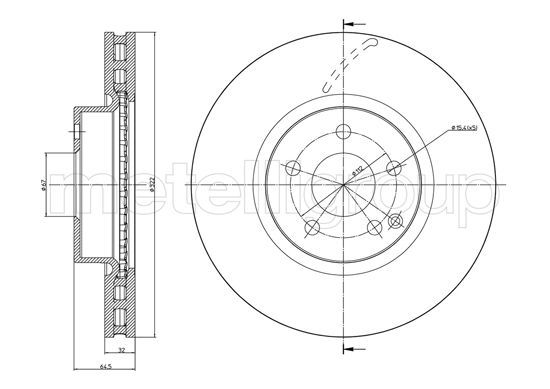 FRI.TECH. Тормозной диск BD1364