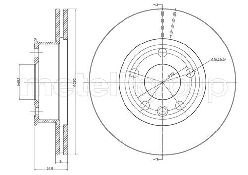 FRI.TECH. Тормозной диск BD1443