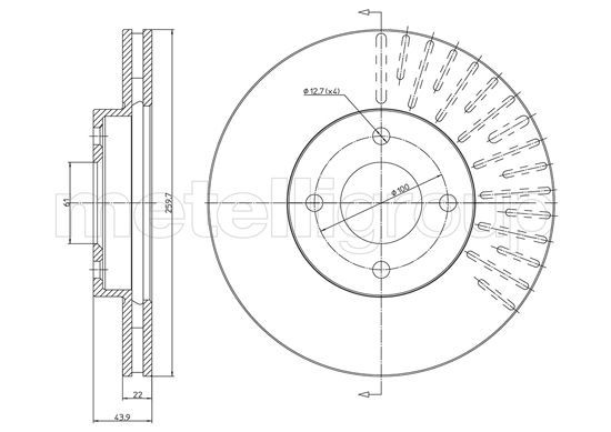 FRI.TECH. Bremžu diski BD1455