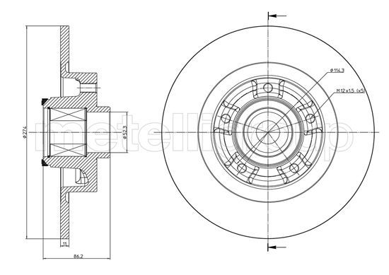 FRI.TECH. Тормозной диск BD1483