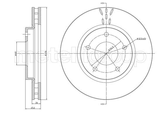 FRI.TECH. Тормозной диск BD1527