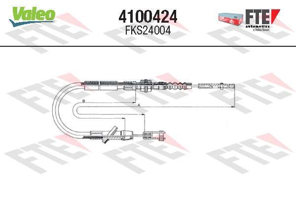 FTE Трос, управление сцеплением 4100424