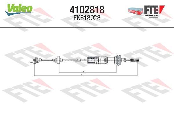 FTE Трос, управление сцеплением 4102818