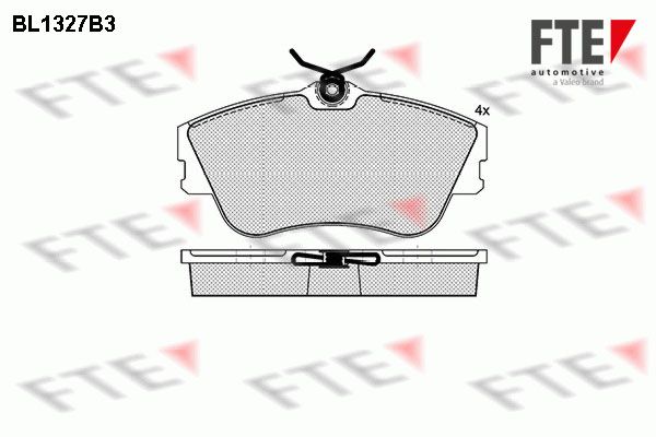 FTE Комплект тормозных колодок, дисковый тормоз 9010118