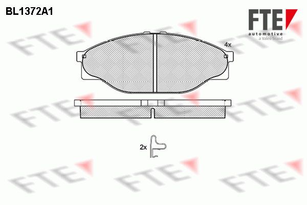 FTE Комплект тормозных колодок, дисковый тормоз 9010149