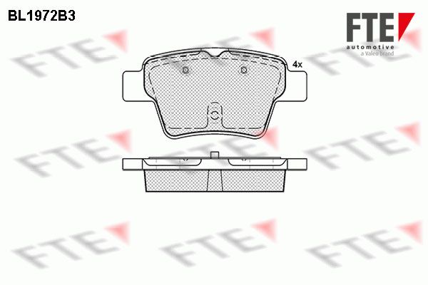 FTE Bremžu uzliku kompl., Disku bremzes 9010558