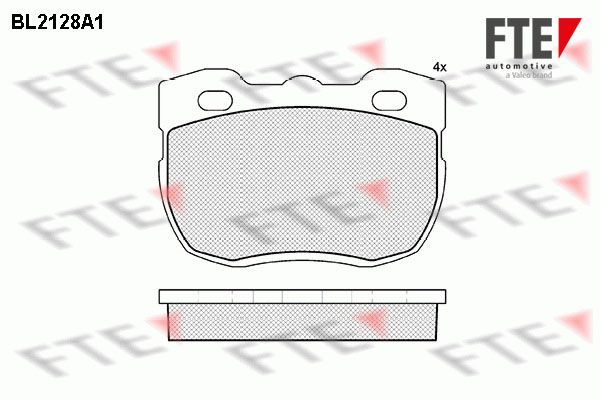 FTE Комплект тормозных колодок, дисковый тормоз 9010680