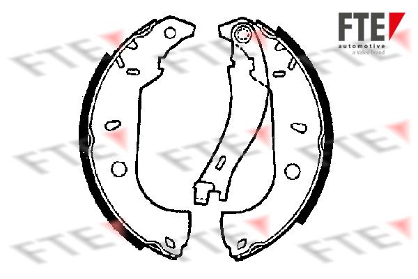 FTE Комплект тормозных колодок 9100012