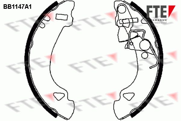 FTE Комплект тормозных колодок 9100027