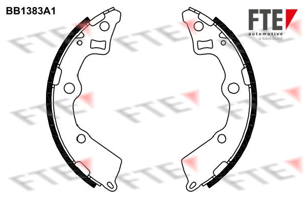 FTE Комплект тормозных колодок 9100125