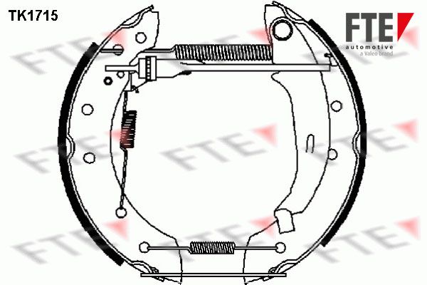 FTE Комплект тормозных колодок 9110005