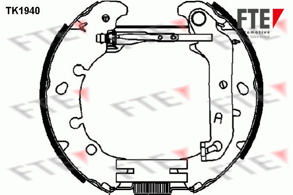 FTE Bremžu loku komplekts 9110013
