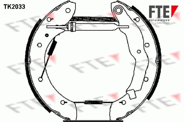 FTE Bremžu loku komplekts 9110015