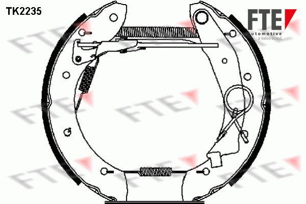 FTE Комплект тормозных колодок 9110022