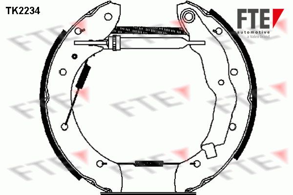 FTE Комплект тормозных колодок 9110027