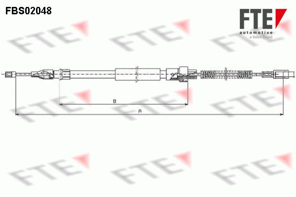 FTE Тросик, cтояночный тормоз 9250052